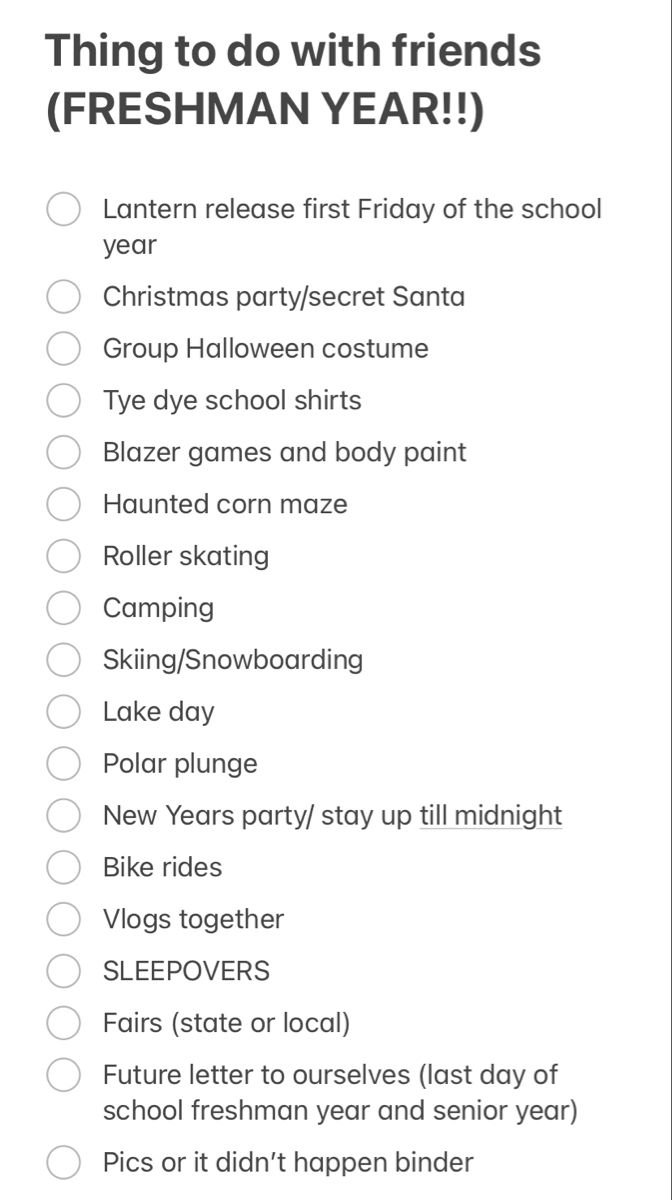 a printable list with the words things to do with friends and a christmas tree