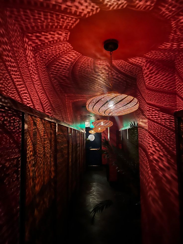 Hallway to hidden cocktail lounge in Denver. With a tropical vibe Denver Aesthetic, Virgin Hotel, Denver Trip, Denver Travel, Denver City, Cocktail Lounge, Dream Apartment Decor, Dream Apartment, April 2024