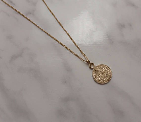 14k Gold Coin Pendant Necklace For Everyday, Everyday 14k Gold Coin Necklace, 14k Gold Filled Charm Necklace With Coin Pendant, 14k Gold Filled Yellow Gold Coin Necklace, Everyday 14k Gold Filled Coin Necklace With Round Pendant, Everyday Yellow Gold Coin Necklace, Delicate Charm Necklace With Round Coin Pendant, 14k Gold Filled Round Coin Pendant Necklace, Everyday Gold Plated Coin Necklace