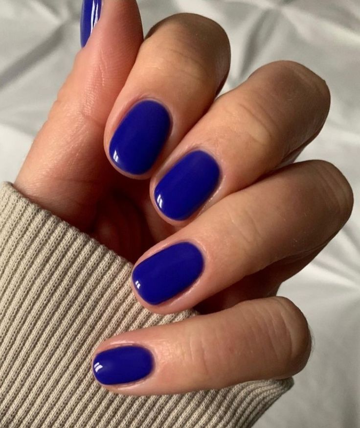 Dark Blue Gel Nails, Short Gel Nails, Cute Gel Nails, Blue Nail, Fake Nail, Cat Kuku, Stick On Nails, Fire Nails, Dream Nails