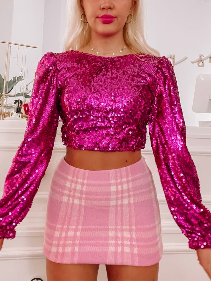 Eliana Sequin Top | Sassy Shortcake Sparkle Romper, Xv Ideas, Sassy Shortcake, High Low Maxi Skirt, White Skater Skirt, Festival Fits, Silver Sequin Top, Patriotic Dresses, High Waist Long Skirt