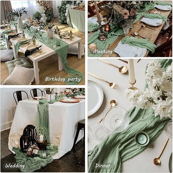 a collage of photos showing the details of a table set for a birthday party