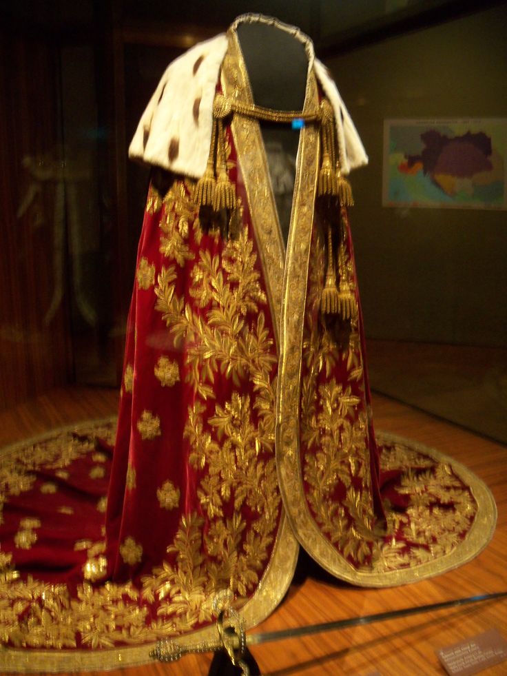 Napoleon's coronation robe. Coronation Robes, Court Dresses, Royal Clothing, Royal Dresses, Historical Costume, Historical Dresses, Fantasy Clothing, Historical Clothing, Royal Fashion