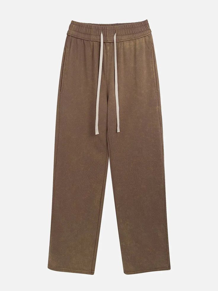 TALISHKO - Solid Color Drawstring Pants - streetwear fashion Fall Wide Leg Pants With Drawstring And Relaxed Fit, Relaxed Fit Bottoms With Drawstring For Fall, Everyday Wide-leg Pants With Drawstring, Urban Straight Hem Bottoms For Fall, Everyday Relaxed Fit Drawstring Pants, Fall Straight Leg Harem Pants For Loungewear, Fall Harem Pants For Loungewear, Straight Leg, Everyday Wide Leg Drawstring Pants, Everyday Wide Leg Pants With Drawstring