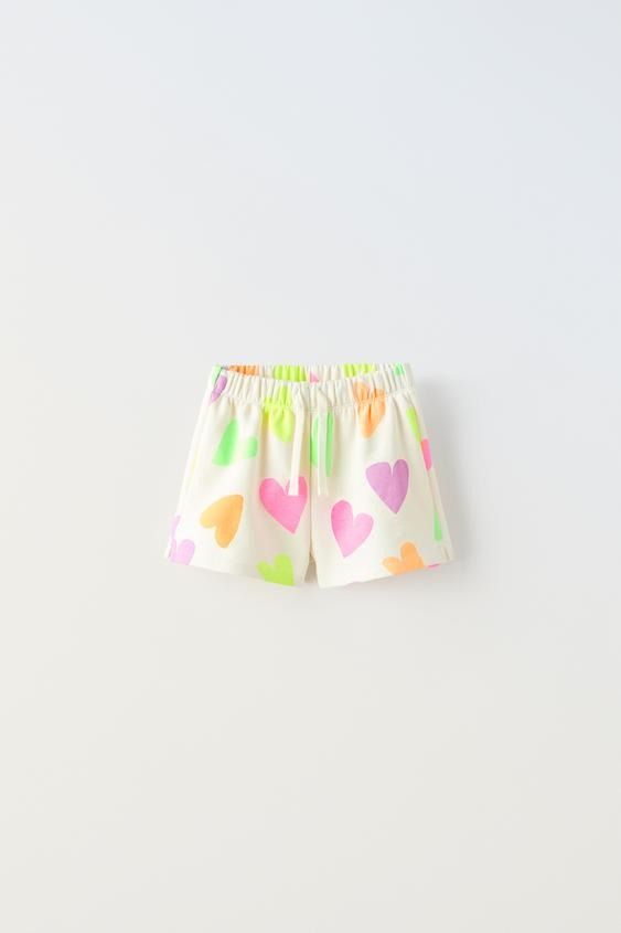 BASIC PRINT SHORTS - Mauve | ZARA United States Playful Summer Pajama Shorts, Playful Spring Pajama Shorts, Cute Bottoms With Built-in Shorts For Playwear, Playful Summer Shorts, Playful Pajama Shorts For Beach In Spring, Playful Summer Shorts With Short Length, Playful Spring Vacation Pajama Shorts, Playful Cotton Shorts For Summer, Cute White Pajama Shorts For Vacation