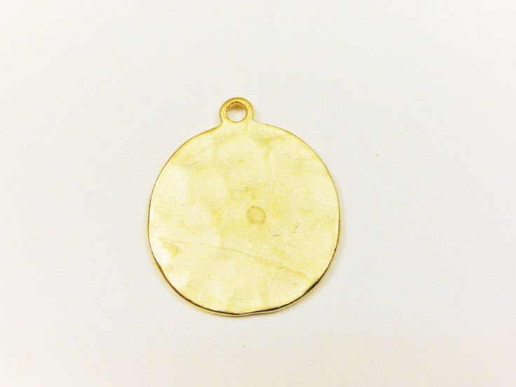 This vermeil Faith charm is a nice piece for necklaces, bracelets and earrings. It measures about 24x20mm including loop. It is 18k gold plated over 925 sterling silver (vermeil), matte finished. 1 pc. SILVER VERSION: https://www.etsy.com/listing/257222328/925-sterling-silver-oxidized-faith-disc For the larger quantity convo us. Thanks for stopping by! Round Pendant Charms For Jewelry Making, Gold Moon Charm For Jewelry Making, Nickel Free Gold Round Disc Jewelry, Nickel-free Gold Round Disc Jewelry, Gold Nickel-free Round Disc Jewelry, Gold Moon Charm Pendant, Gold Round Charms For Jewelry Making, Gold Moon Pendant Charm, Gold Brass Round Disc Jewelry