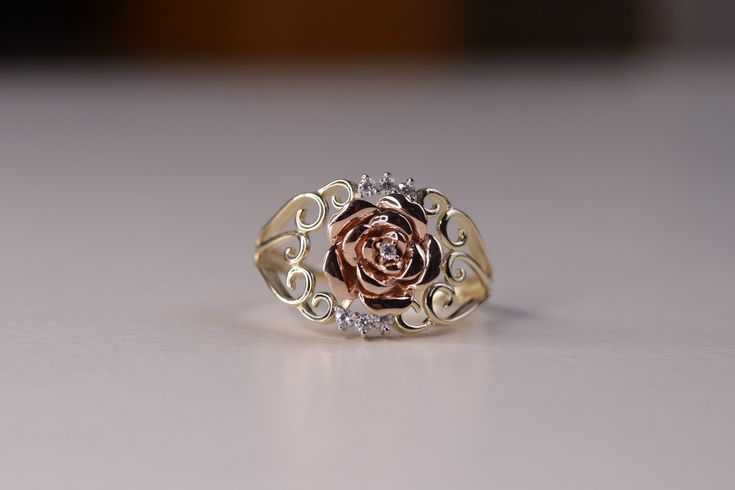 14k Pink Rose CZ Ring / 14k Vintage Flower Ring / Minimalist Gold Ring / Dainty Floral Ring / Gift For Her * Metal : 14k Gold * Condition : Brand New * Finish : Polished * Avg Weight: 3.08g * Gemstone: Cubic Zirconia RETURNS & EXCHANGES I gladly accept returns, exchanges, and cancellations Contact me within: 3 days of delivery Ship items back within: 7 days of delivery Request a cancellation within: 24 hours of purchase The following items can't be returned or exchanged Because of the nature of Delicate Rose Design Rose Gold Ring, Elegant Rose Flower Shaped Ring, Elegant Sterling Silver Ring With Rose Design, Elegant 14k Gold Flower Ring With Rose Design, Dainty Rose Gold Ring With Rose Design, Dainty Rose Design Rose Gold Ring, Fine Jewelry In Rose 14k Gold, 14k Gold Rose Design Ring, Elegant 14k Gold Rose Design Ring