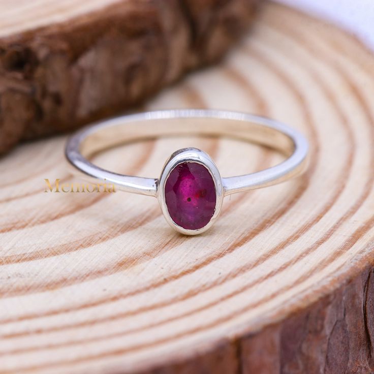 Ruby Ring Sterling Silver- Statement Ring- Ruby Gemstone- Everyday Ring- Simple Ring- Best Friend Gift Ring- Bride Gift- Bridesmaid Gift Gemstone Details: ✦ Gemstone: Ruby, Peridot, Amethyst, Citrine, Garnet, Iolite, Rose Quartz, Lemon Topaz, Smokey Quartz ✦ Gemstone Type: Natural ✦ Gemstone Shape: Oval ✦ Gemstone Color: Red ✦ Gemstone Cut: Faceted ✦ Number of Gemstones: 1 ✦ Gemstone Grade: Excellent METAL DETAILS : ✦ Metal: 925 Sterling Silver ✦ Metal Plating: Silver/ Yellow Gold/ Rose gold ✦ G Ruby Stackable Birthstone Rings, Ruby Birthstone Stackable Rings, Minimalist Sterling Silver Solitaire Ring, Silver Oval Birthstone Ring Minimalist Style, Minimalist Oval Sterling Silver Stackable Rings, Minimalist Sterling Silver Birthstone Ring, Minimalist Oval Silver Birthstone Ring, Sterling Silver Stackable Ruby Ring, Sterling Silver Stackable Ruby Ring Fine Jewelry