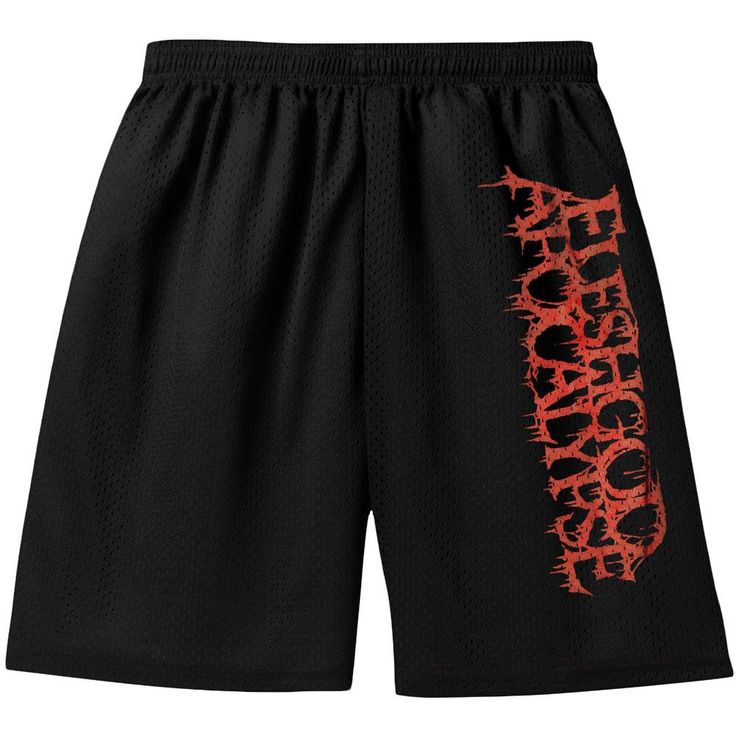 Vertical Red Logo (100% Polyester) Red Bottoms With Built-in Shorts For Streetwear, Red Streetwear Bottoms With Built-in Shorts, Red Cotton Athletic Shorts For Streetwear, Red Streetwear Shorts, Red Short Bottoms For Streetwear, Casual Red Athletic Shorts For Streetwear, Red Relaxed Fit Shorts With Elastic Waistband, Red Short Length Bottoms For Streetwear, Red Athletic Shorts For Streetwear