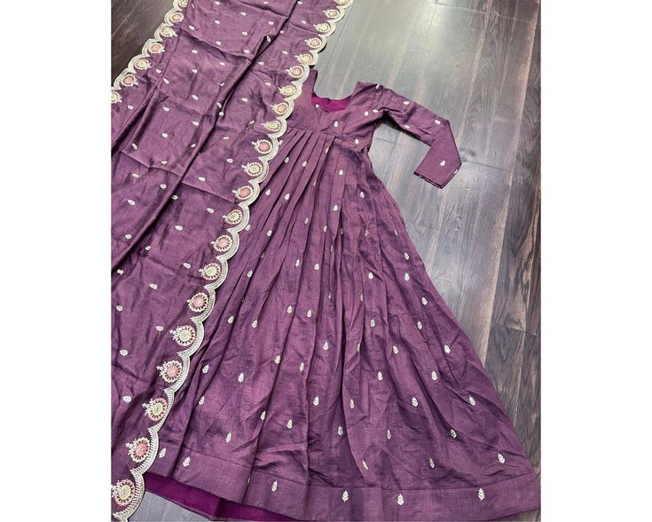 Designer Anarkali Gown Long Flared Gown indian Wedding Dress Indian Dress Pakistani Gown Full Stitched Long Gown Vichitra Simmer Sequins  GOWN-WITH-DUPATTA COLLECTIONS 2024 Designed to Make you feel Like a Queen. With Their Comfortable Fit, Premium Fabrics and Stunning Sequins Work, this is sure to make You Feel Confident and Stylish All Day Long. GOWN:-  FABRICS & WORK    :- Vichitra Shimmer with Rich Sequins Embroidered work SIZE         :- M (38"), L (40"), XL (42"), XXL (44") LENGTH :- 56 IN Floor-length Gown With Dori Work For Diwali, Anarkali Embroidered Floor-length Gown, Embroidered Floor-length Anarkali Gown, Art Silk Maxi Traditional Wear For Wedding, Art Silk Traditional Wear Maxi Length For Wedding, Art Silk Traditional Maxi Wear For Wedding, Designer Full-length Gown With Zari Work, Designer Full Length Gown With Zari Work, Designer Floor-length Gown For Diwali