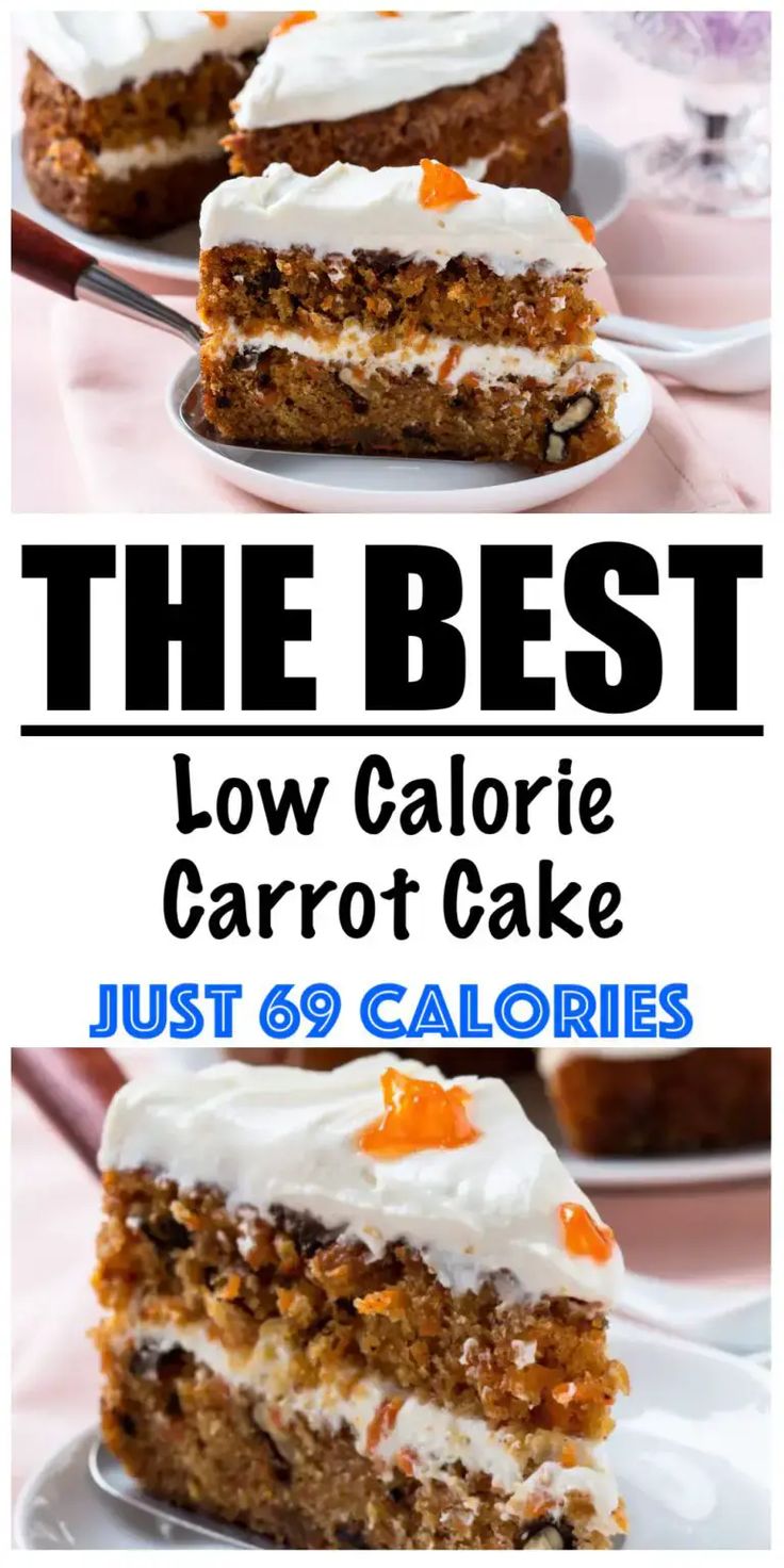 the best low calorie carrot cake just 6 calories and it's delicious