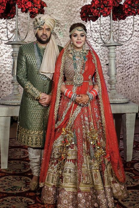 Wedding Dresses Men Indian, Couple Wedding Dress, Kapil Sharma, Bridal Lehenga Collection, Indian Wedding Photography Poses, Designer Bridal Lehenga, Indian Bridal Lehenga, Bridal Lehenga Red, Wedding Dress Men