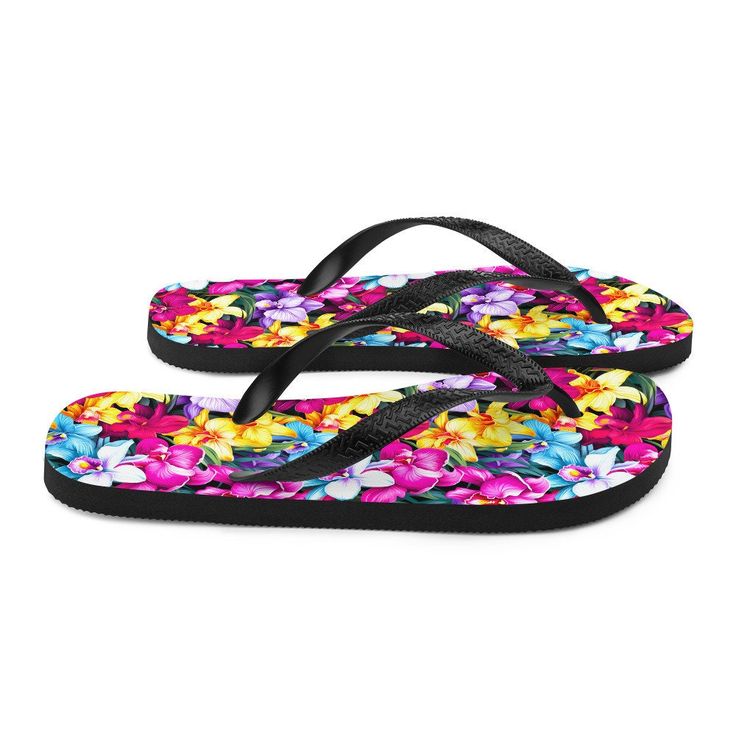 Get ready for a summer full of adventures with this pair of flip flops made just for you. The rubber sole is covered by a soft fabric to guarantee your comfort no matter how much you walk in them. Crafted with a rubber sole and lined with plush fabric, our Flip Flops offer the perfect blend of style and comfort. Whether you're beach strolling or poolside lounging, these flip flops ensure every step is delightful. Rubber sole • 100% polyester fabric lining • Black Y-shaped rubber straps • Toe pos Multicolor Sandals With Rubber Sole For Vacation, Summer Beach Flip Flops With Rubber Sole, Beach Flip Flops With Round Toe And Rubber Sole, Comfortable Multicolor Sandals With Rubber Sole, Comfortable Beach Flip Flops With Rubber Sole, Comfortable Rubber Sole Flip Flops For Beach, Multicolor Synthetic Slippers For Vacation, Comfortable Multicolor Slippers For Beach, Comfortable Eva Flip Flops For Swimming