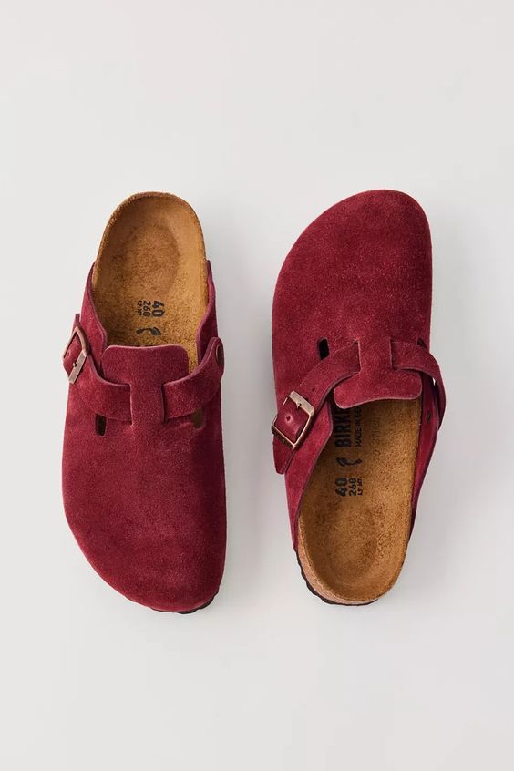 Birkenstock Boston Suede Clog | Urban Outfitters Khaki Birkenstock Clogs, Clogs And Sweater, Comfortable Non-slip Affordable Clogs, Chic Cheap Women's Clogs, Styling Clogs Birkenstock, Birkenstock Clogs Oiled, Birkenstock Boston Soft, Birkenstock Women Birkenstock, Cool Comfort Shoes