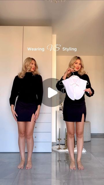 Shacket Dress Outfit Women, Wear Vs Style, Wearing Vs Styling Clothes, Wearing Vs Styling, Wearing Vs Styling Outfits, Fashion Tutorial, Dress Images, Versatile Outfits, Office Attire