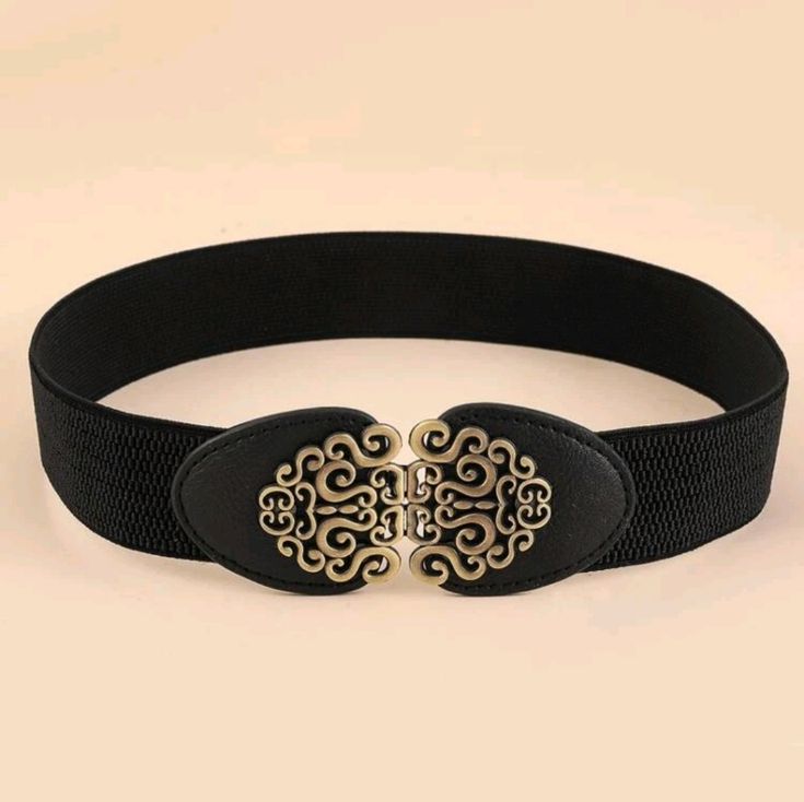 Boho Women Symmetrical Buckle Fashion Elastic Belt For Dress And Jackets Decoration Hallween Parties Occasions Women's Workwear Fashion, Wide Belts, Plus Size Fashion Tips, Statement Belt, Elegant Coats, Buckles Fashion, Women's Fashion Set, Beautiful Belts, Wide Belt