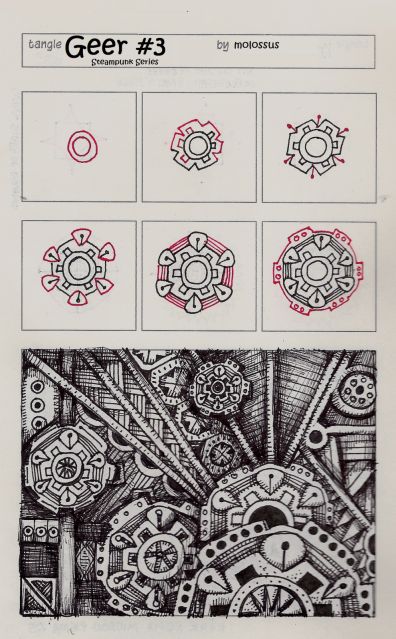 an instruction manual for drawing gears and wheels