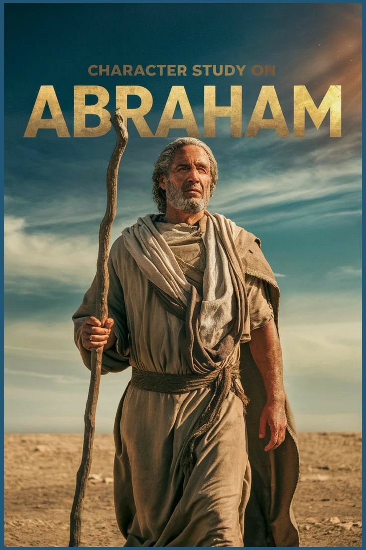 an old man with a staff in his hand and the title character study for abraham