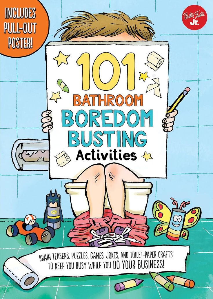 101 Bathroom Boredom Busting Activities: Brain teasers, puzzles, games, jokes, and toilet-paper crafts to keep you busy while you DO YOUR BUSINESS! - Includes Pull-out Poster! (101 Things) Flexibound – Illustrated  Ndah Mbawa @ Happier Every Chapter Toilet Paper Crafts, Brain Training Games, Brain Teaser Puzzles, Writing Workshop, Brain Training, Brain Teasers, Children’s Books, Creative Writing, Trivia