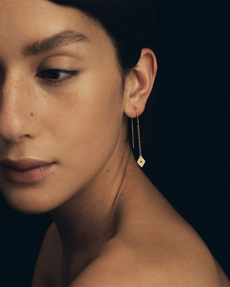 Shop our delicate yet simply divine Inka Earrings Gold in 18K Gold Vermeil, a classic Temple of the Sun piece. Jewellery designed in Byron Bay, Australia. Gold Teardrop Earrings With Delicate Chain, Delicate Single Yellow Gold Earring, Delicate Yellow Gold Single Earring, Delicate Gold Linear Earrings, Delicate Gold Linear Earrings Pierced, Dainty Yellow Gold Linear Earrings, Delicate Yellow Gold Sterling Silver Threader Earrings, Elegant Everyday Brass Threader Earrings, Delicate Yellow Gold Threader Earrings As Gift