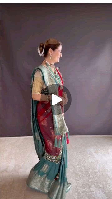 Drapping World on Instagram: "Saree drape with dupatta..... Sar par pallu bhi le sakte hai ..... Shadi ka dupatta sath mai attach karke stylish look bhi .... Tutorial by @gehani.heena  How to look slim in heavy saree ..... Try this tricks to look slim and beautiful Perfect saree pallu  Follow for more @dil_se_deshi_d  @dil_se_deshi_dd  Kshetriya   शेरनी  Kindly Dm For Credit / Removal  No copyright Intended  Credit Goes To Respect Owner Credit  In frame @gehani.heena    wearing confidence will make you look at the peak of your prime .    Safa: the epitome of comfort and style, perfect for any occasion.    There’s nothing like the elegance and grace of ethnic wear.    In a world where trends come and go, traditional attire will always remain timeless.    #dil_se_deshi_d#dil_se_deshi_dd#sare Saree Dupatta Style, Saree Draping With Dupatta, Saree With Dupatta Draping, Saree With Dupatta, How To Wear A Sari, Dupatta Draping, Heavy Saree, Saree Pallu, Saree Drape