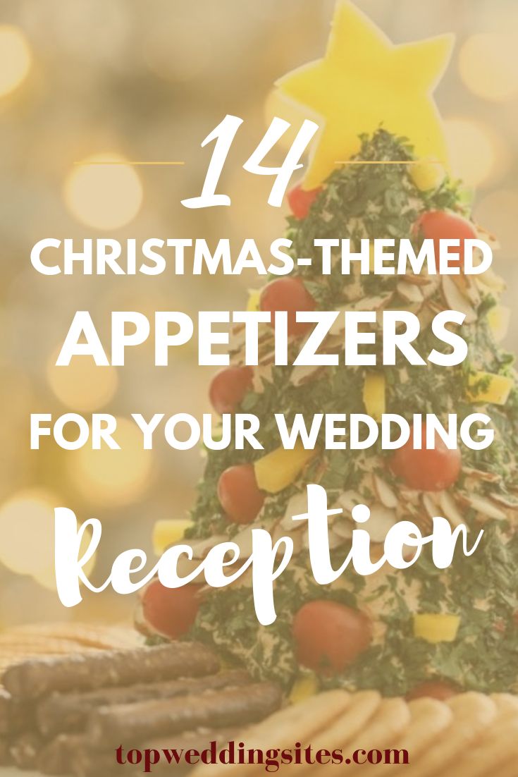 Christmas Wedding Appetizers, Christmas Themed Engagement Party Ideas, Wedding Shower Christmas Theme, Winter Wedding Appetizers, Christmas Wedding Activities, Winter Wedding Food Ideas Receptions, Winter Wedding Reception Food, Christmas Bridal Shower Food Ideas, Christmas Wedding Snacks