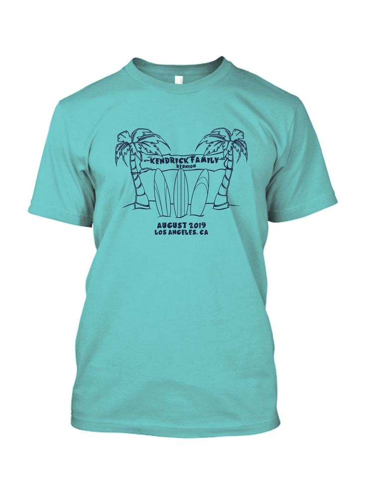 Get this Hawaii-themed t-shirt design and head to the beach for your family reunion. Beach Graphic Crew Neck T-shirt, Casual T-shirt For Family Reunion Beach Season, Short Sleeve T-shirt For Family Reunion In Summer, Relaxed Fit T-shirt For Summer Family Reunion, Relaxed Fit T-shirt For Family Reunion In Summer, Summer Fan Merchandise Top With Front Print, Summer Fan Merchandise Front Print Tops, Graphic Tee T-shirt With Front Print For Surfing, Beach Graphic Tee With Graphic Design