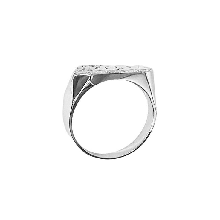 The LEE116D name ring is designed with classic script with straight tail. First initial and tail sparkle with diamonds. Personalize this custom ring with the name of your choice. Treat yourself or make it a gift for loved ones, birthdays, anniversaries, or celebrations. * Personalize with name of your choice (only first letter is capitalized) * 10k Yellow or White Solid Gold (weighs about 5.4g to 7.0g) * 14k Yellow, White, or Rose Solid Gold (weighs about 5.9g to 7.6g) * Measures approx. 12mm fr Gold Name Ring, Name Ring, Name Rings, Custom Ring, White Solid, Rose Gold Diamonds, Name Necklace, Custom Rings, Personalized Jewelry