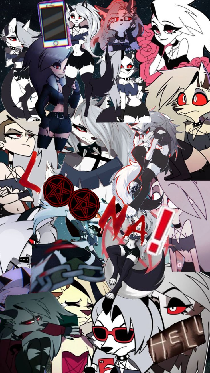 an image of many different anime characters in the same group, all with red eyes