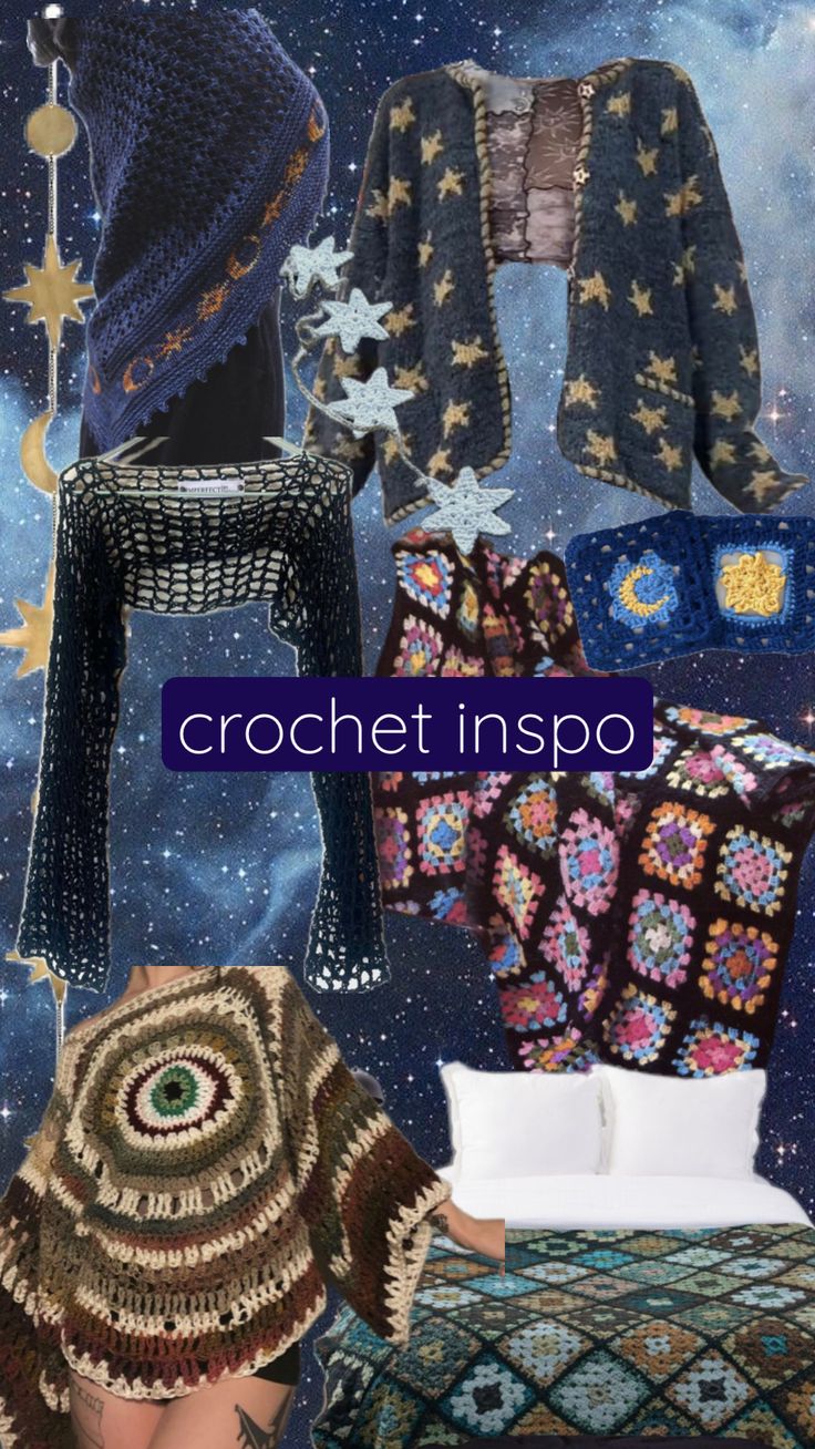 crochet inspo is featured in this image