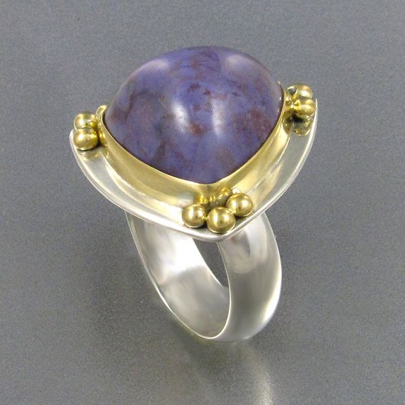 Turkish Lavender Jade Ring in 18kt Gold and by EarthlyIcons, $395.00 Luxury Purple Ring With Bezel Setting, Formal Purple Cabochon Ring, Fine Jewelry Purple Cabochon, Classic Purple Cabochon Rings, Purple Polished Jewelry For Wedding, Purple Jewelry With Polished Finish For Wedding, Purple Polished Finish Jewelry For Wedding, Elegant Purple Ruby Ring With Accent Stones, Elegant Purple Ruby Ring Round Shape