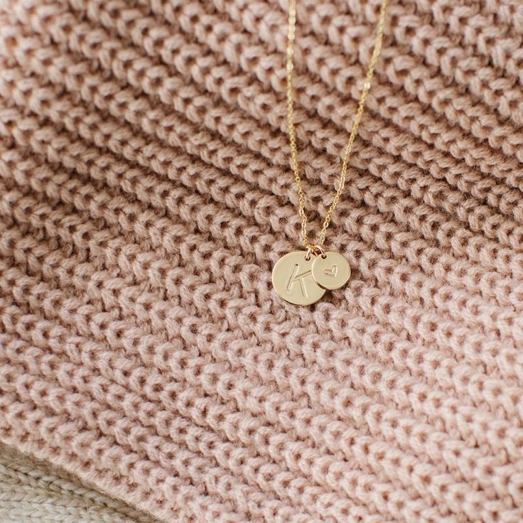 Big 'n Little Disc Necklace - 3/8" & 1/2" – Made By Mary Everyday Initial Pendant Necklace With Heart Charm, Dainty Everyday Initial Pendant Charms, Dainty Everyday Charms With Initial Pendant, Mother's Day Initial Pendant Charm Necklaces, Mother's Day Initials Charm Necklace, Mother's Day Initial Pendant Charm Necklace, Mother's Day Charm Necklaces With Initial Pendant, Monogram Initial Pendant Jewelry, Everyday Rose Gold Initials Charm Necklace