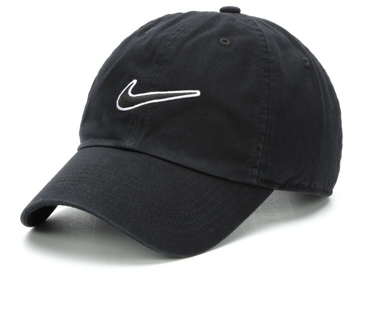 Get style and comfort year round wearing the Nike® Essential Swoosh Cap! These breathable fabric baseball cap has a curved bill and adjustable back strap for a secure fit. Breathable fabric construction,Adjustable back strap for a secure fit,Sweatband for added comfort,Curved bill cap design,2 1/2 inch bill,Nike® branding details,One size fits most | Nike Essential Swoosh Cap in Black/White Nike Sporty Adjustable Trucker Hat, Sporty Adjustable Nike Trucker Hat, Nike Breathable Baseball Cap With Curved Brim, Nike Adjustable Dad Hat With Curved Brim, Nike Outdoor Hat With Curved Visor, Nike Breathable Baseball Cap, Nike Casual Trucker Hat For Sports, Nike Casual Sports Trucker Hat, Casual Nike Breathable Hat