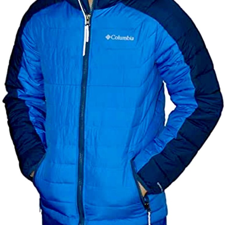 Boys Large Columbia White Out Hooded Full Zip Insulated Omni Heat Jacket. Zip Closure Omni Heat Reflective Thermal Lining To Trap Your Own Body Heat For Warmth Without The Bulk. Secured Hand Pockets Water-Resistant Fabric With Two Inner Pockets. Shell And Filing 100% Polyester. Blue Winter Outerwear, Blue Hooded Jacket For Outdoor, Blue Hooded Jacket For Cold Weather In Fall, Blue Hooded Jacket For Cold Weather, Blue Hooded Jacket For Cold Fall Weather, Blue Hooded Jacket For Fall Cold Weather, Blue Hooded Jacket For Fall, Blue Hooded Puffer Jacket For Outdoor Activities, Blue Hooded Outdoor Outerwear