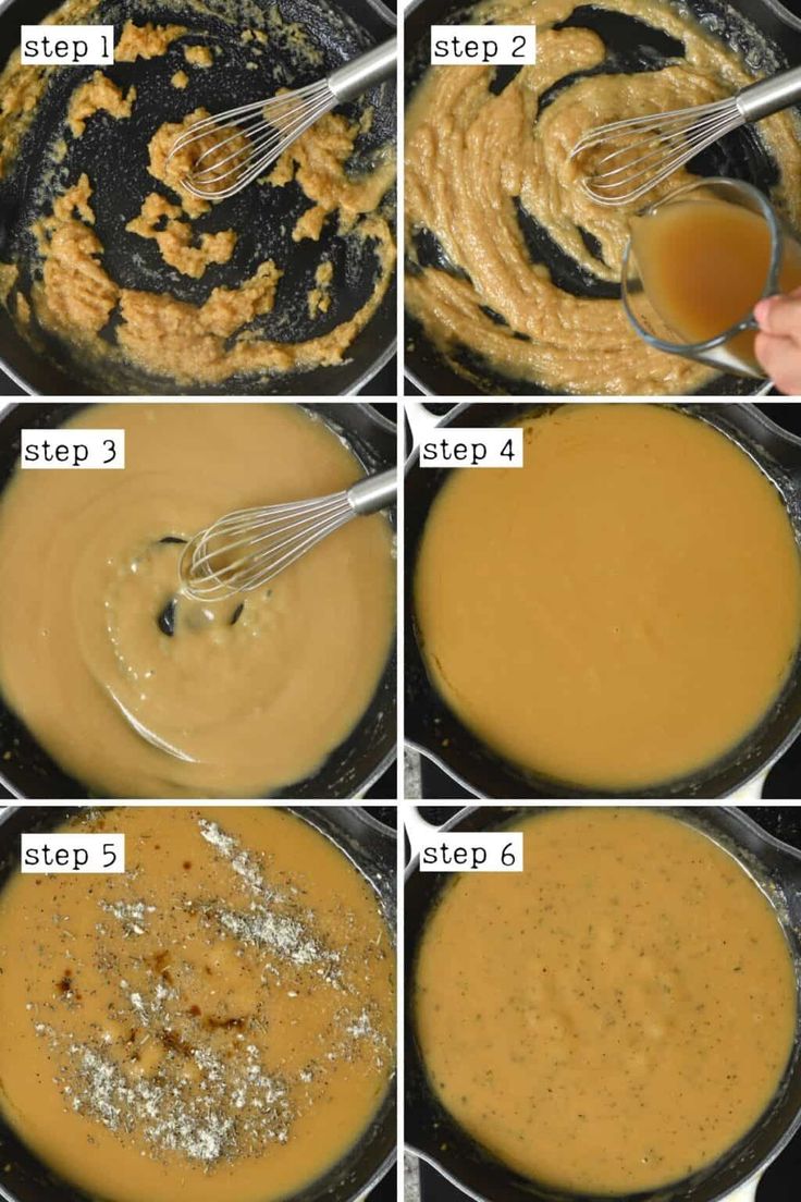 step by step instructions on how to make peanut butter cake batter in a skillet