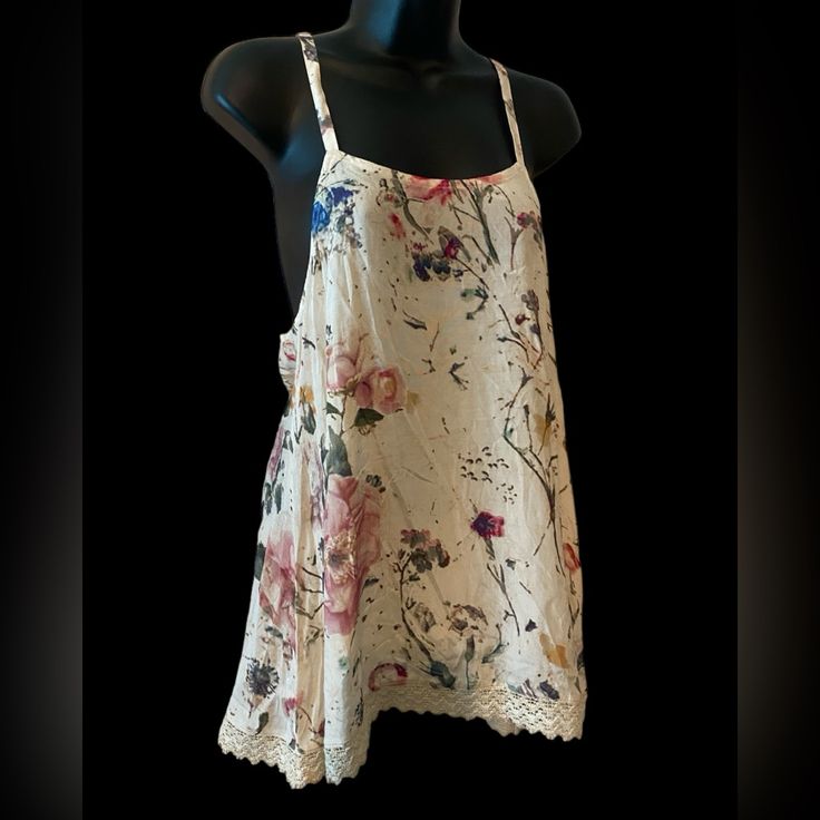 Anthropologie’s Raga Brand Sleeveless Slender Strap Top Is Whimsical And Romantic Take On The Bohemian Style.It's Cut Is Shorter In The Center With A Flowy Lace Trim. New Without Tags. 25-L Center, 30-Hips 17.5 Pit To Pit Highlights V-Neck Spaghetti Straps Lace Trim Scallop Hem Racerback Spring Beach Camisole With Built-in Bra, Feminine Sleeveless Camisole With Adjustable Straps, Feminine Camisole With Adjustable Straps, Cotton Sleeveless Tank Top With Delicate Straps, Sleeveless Tie Back Tank Top For Summer, Feminine Sleeveless Camisole With Delicate Straps, Feminine Camisole Tank Top For The Beach, Feminine Beach Tank Top With Built-in Bra, Feminine Summer Halter Neck Tank Top