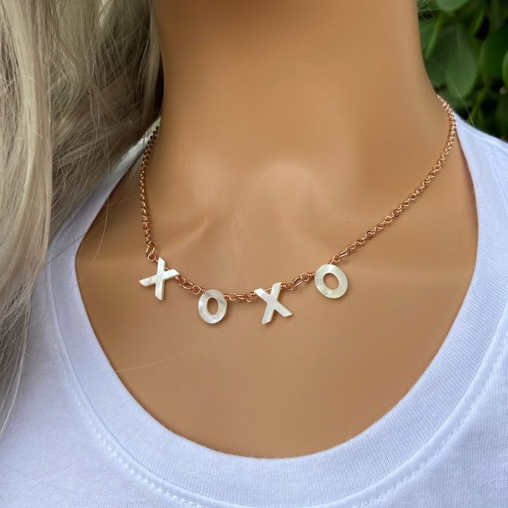 Custom name choker necklace with dangling mother of pearl letters. This simple and meaningful initial choker necklace, they are cute, elegant and minimalist. Wear a single personalized charm, with the name of your favorite person of the family and it can also be layered or used as combinations of words or letters of the alphabet and different chain finishes. Perfect personalized jewelry idea for women, gifts for best friends, or make it really yours! ♥ Item ~ Details: * Single initial are mother Personalized White Charm Necklace For Her, Minimalist Initial Necklace With Letter Beads, White Dainty Custom Name Necklaces, White Initials Necklace For Valentine's Day, Trendy Personalized White Charm Necklaces, Minimalist White Name Necklace For Personalized Gift, Gift Letter Beads Charm Necklace, White Custom Name Initial Pendant Charm Necklace, Mother's Day Charm Necklaces With Letter Beads