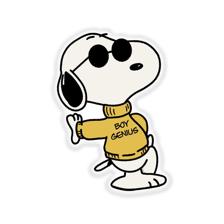 a cartoon character holding a spoon in one hand and wearing sunglasses on the other side