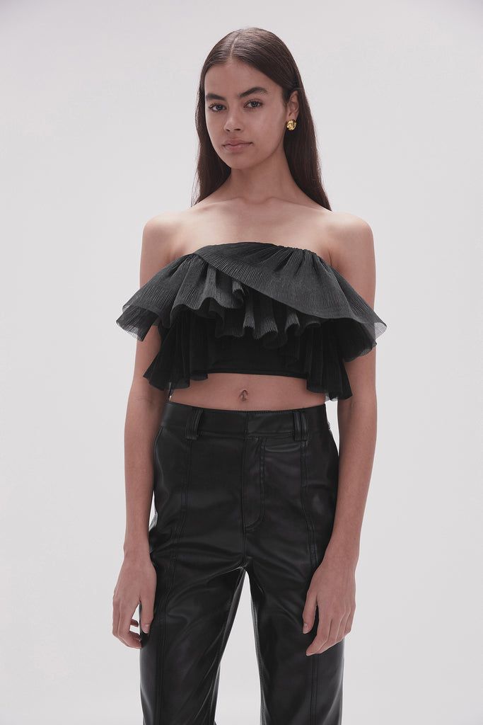 Cropped Tops With Boned Bodice For Night Out, Summer Evening Cropped Crop Top, Evening Fitted Crop Top With Boned Bodice, Elegant Fitted Sheer Crop Top, Elegant Sheer Crop Top For Evening, Elegant Sheer Evening Crop Top, Glamorous Evening Crop Top, Elegant Cropped Top For Party, Elegant Cropped Crop Top For Party