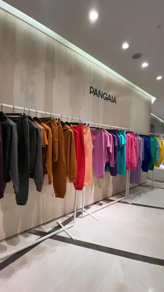 #london #city #shopping #pangaia #clothing #color #selfridges Pangaia Aesthetic, Pangaia Clothing Outfit, Trendy Oversized Long Sleeve Sweats, Nike Joggers In Store, Pangaia Sweatshirt, Nike Outfits, London City, Story Time, Lounge