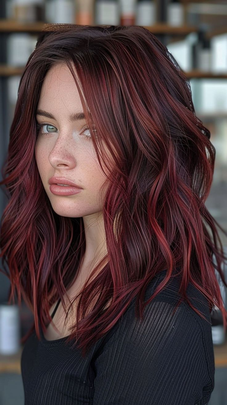 9000+ hair styles, long hair styles, hair color, Trendy and Unique Hairstyle --- Wedding Hair, Girl Hair Woman Buttery Blonde Balayage, Burgundy Balayage, Hair Styles Long Hair, Stylish Hair Colors, Balayage Hair Color Ideas, Dyed Tips, Cherry Red Hair, Buttery Blonde, Balayage Hair Color