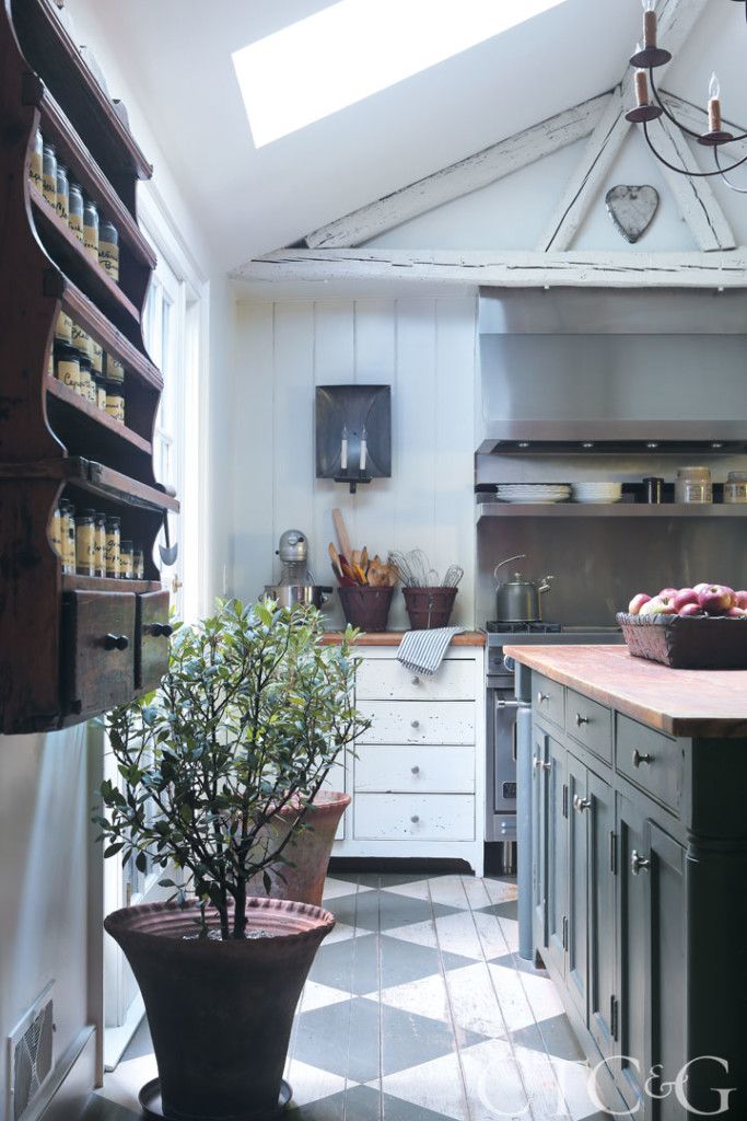 the kitchen is clean and ready to be used as a place for cooking or baking