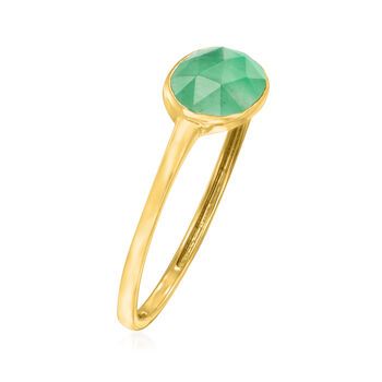 Ross-Simons - 1.00 Carat Emerald Ring in 14kt Yellow Gold. Size 10. The deep, lush color of emeralds is unmatched! This is evident in this simple yet sophisticated 14kt yellow gold ring. Here, a horizontally set 1.00 carat oval rose-cut emerald is the star of the show. 1/4" wide. Emerald ring. Emerald birthstones are the perfect gift for May birthdays. May Birthdays, Emerald Birthstone, May Birthday, Ring Emerald, Yellow Gold Ring, Emerald Ring, Buy 1, Rose Cut, The Star