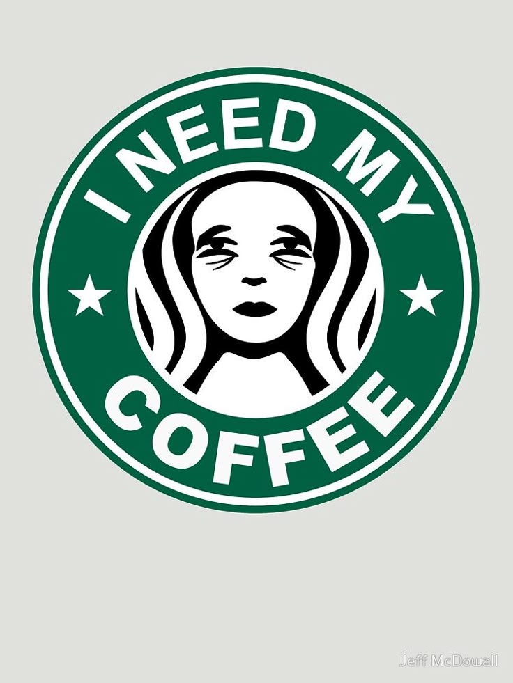 i need my coffee sticker on the back of a starbucks cup with a woman's face