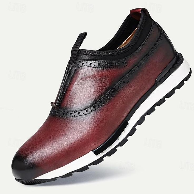 Category:Sneakers; Upper Materials:Leather,Italian Full-Grain Cowhide; Lining Materials:Cowhide; Gender:Men's; Toe Shape:Round Toe; Style:Sporty; Outsole Materials:EVA (Ethylene Vinyl Acetate); Occasion:Office  Career,Athletic; Closure Type:Lace-up; Function:Slip Resistant,Comfortable; Listing Date:01/19/2024; 2024 Trends:Comfort Shoes; Foot Length:null; Foot Width:null Mens Dress Sneakers, Black Brogues, Dress Sneakers, Mens Slip Ons, Loafers Online, Sneakers Online, Green And Black, Formal Shoes, Leather Slip Ons