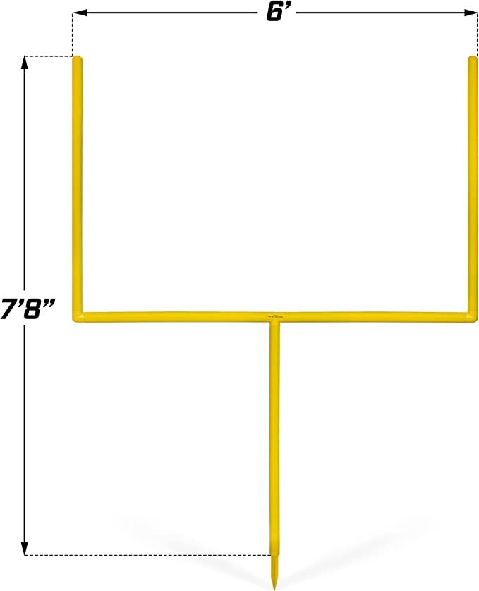 a yellow sign is shown with measurements for it