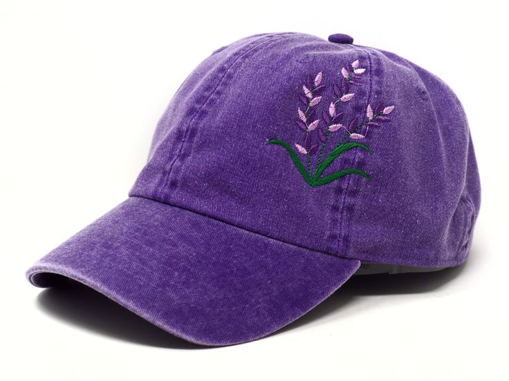 Item: flower embroidered baseball cap with curved brim Material: 100% cotton Size: one size fits most with adjustable back strap Embroidery: machine embrodered I am also open for customization. If you want the item in different colors, please message me, it will take additional 2-3 days of handling time. Free first class shipping, upgradable priority mail service. 30 days return policy, feel confident at your purchase! Purple Cotton Baseball Cap With Curved Brim, Purple Cotton Baseball Cap, Casual Purple Baseball Cap With Curved Bill, Cotton Baseball Cap With Embroidered Curved Visor, Embroidered Cotton Baseball Cap With Curved Bill, Adjustable Cotton Dad Hat With Embroidery, Custom Embroidered Cotton Baseball Cap, Adjustable Cotton Baseball Cap With Custom Embroidery, Custom Embroidered Adjustable Cotton Baseball Cap