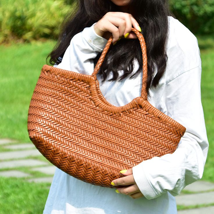 Free U.S. shipping. Style: Vintage , color:Brown, suite for season：Spring, Summer, Autumn ，Beach, Going out, Travel, Work, Material Genuine Leather, Brown Summer Woven Leather Purse Oversized Tote Bags Brown Shoulder Bag With Braided Handles For Vacation, Brown Woven Bags For Beach Season, Brown Summer Shoulder Bag With Braided Handles, Brown Shoulder Bag With Braided Handles For Summer, Brown Large Capacity Straw Bag For Beach Season, Summer Style Brown Satchel Shoulder Bag, Brown Satchel Beach Bag, Brown Satchel Hobo Bag For Vacation, Summer Brown Woven Shoulder Bag