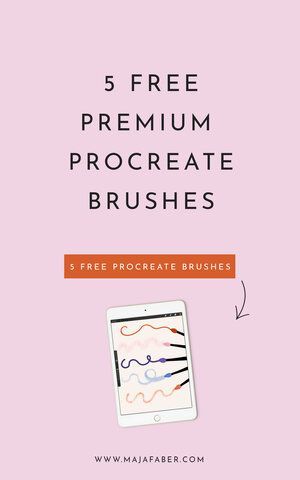 5 free premium procreate brushes