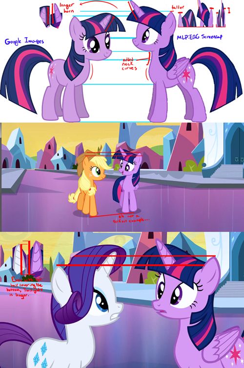 the different stages of ponies in twilight